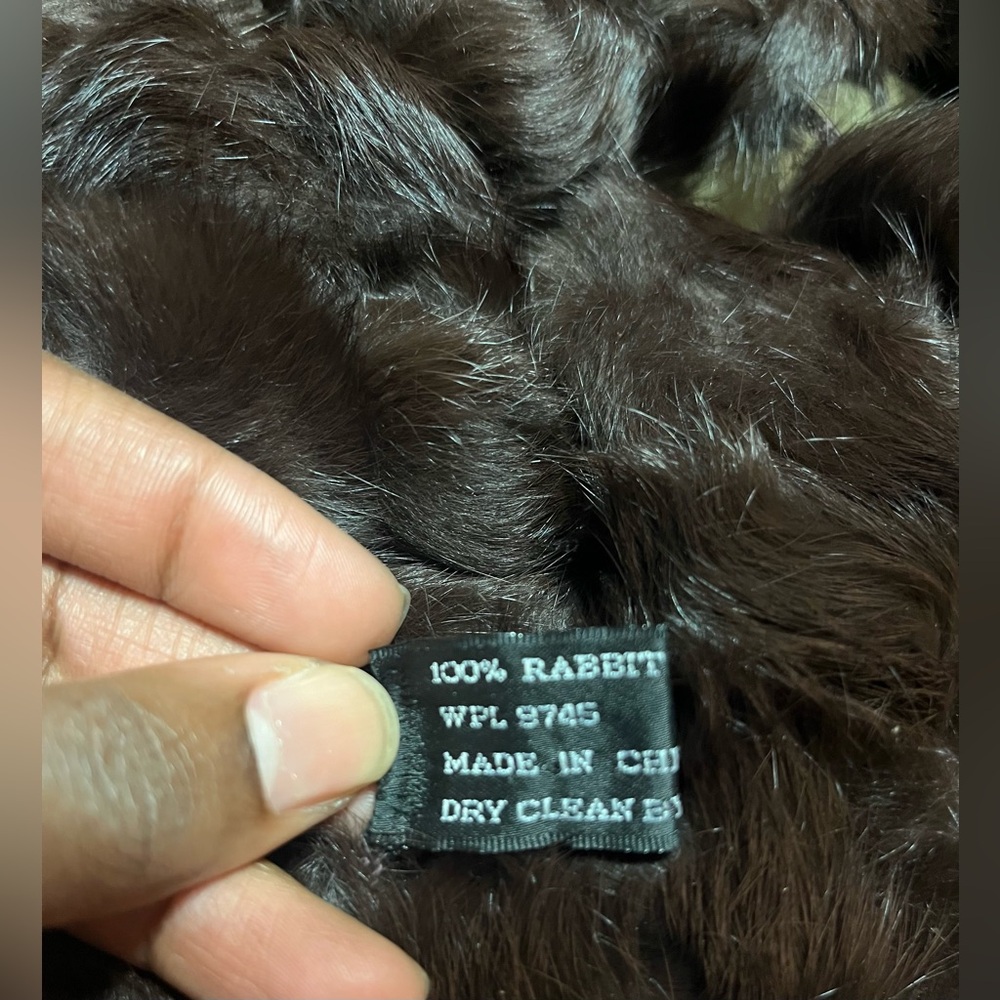 100% Rabbit Fur Shawl